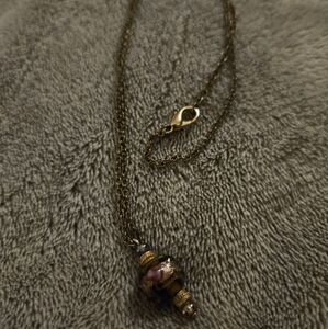 Glass bead necklace
